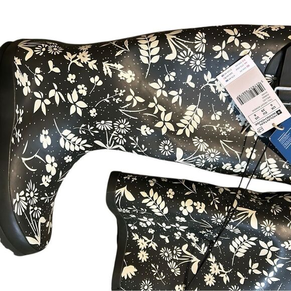 NWT Mountain Warehouse Women’s Tall Rain Boots US 8 - Floral Print Wellies - Picture 3 of 14
